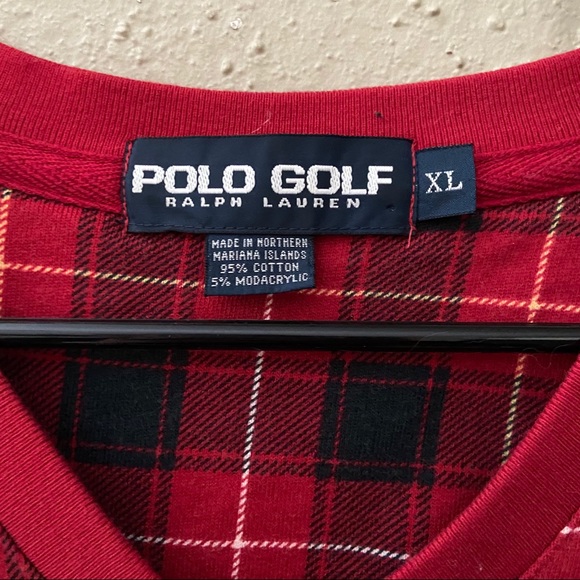 Vintage Ralph Lauren polo golf tartan sweater vest - Picture 2 of 4